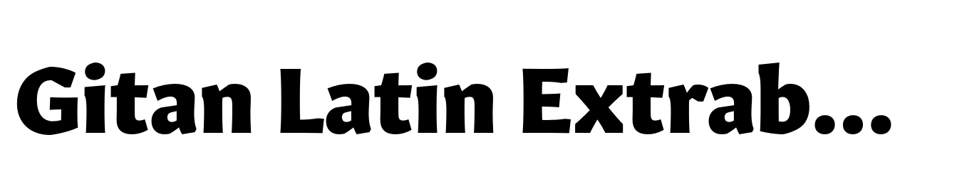 Gitan Latin Extrabold
